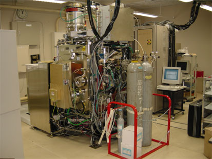 Fig. 1.  Photograph of KUR-IBS (Ion Beam Sputtering deposition) instrument.